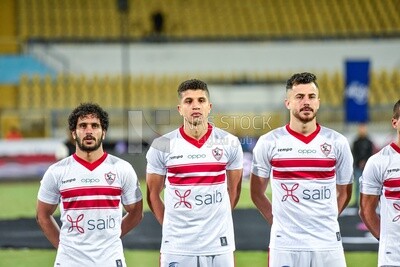 Football team getting ready for the match