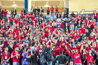 Al-Ahly club fans in the stands