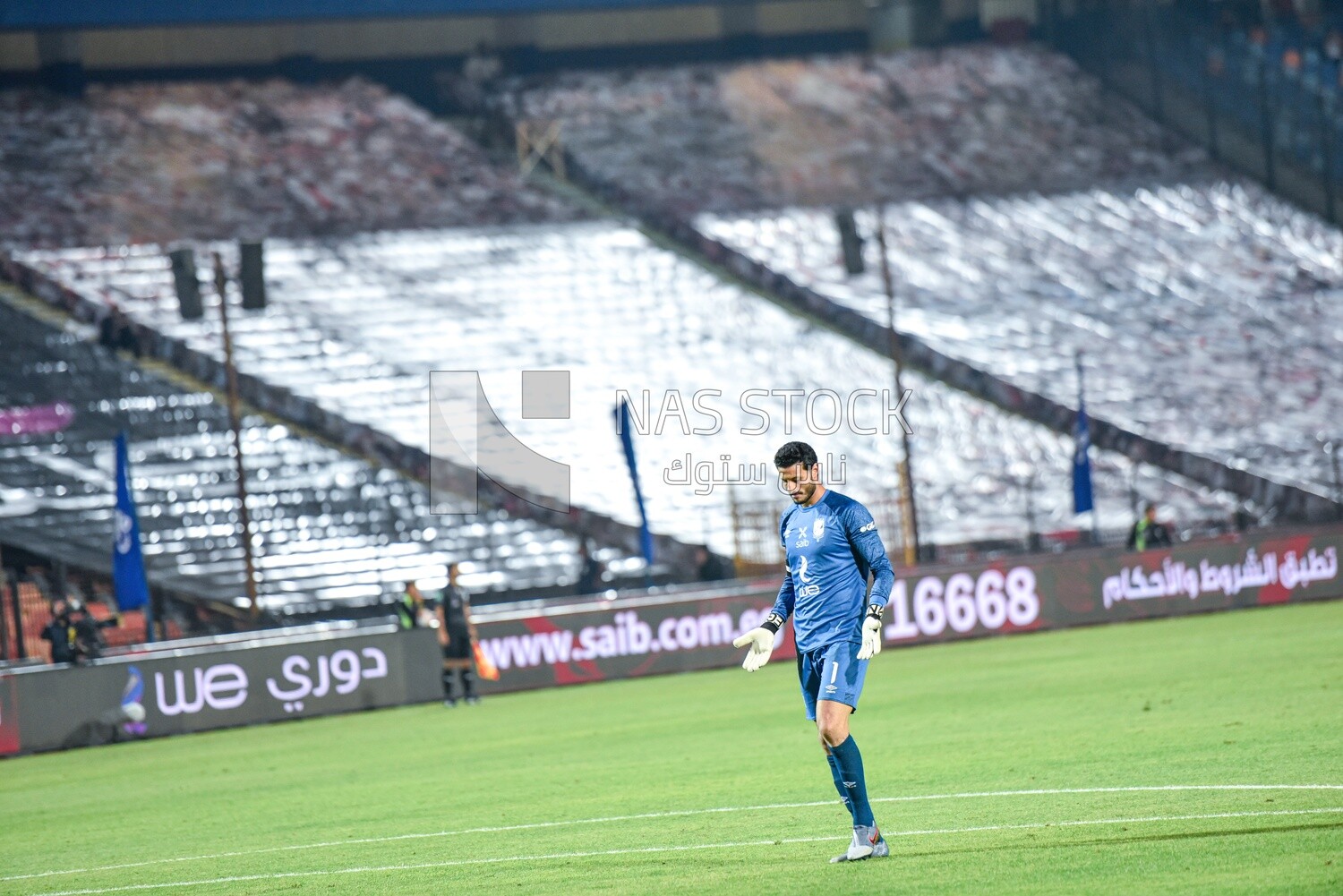 Goalkeeper on the field