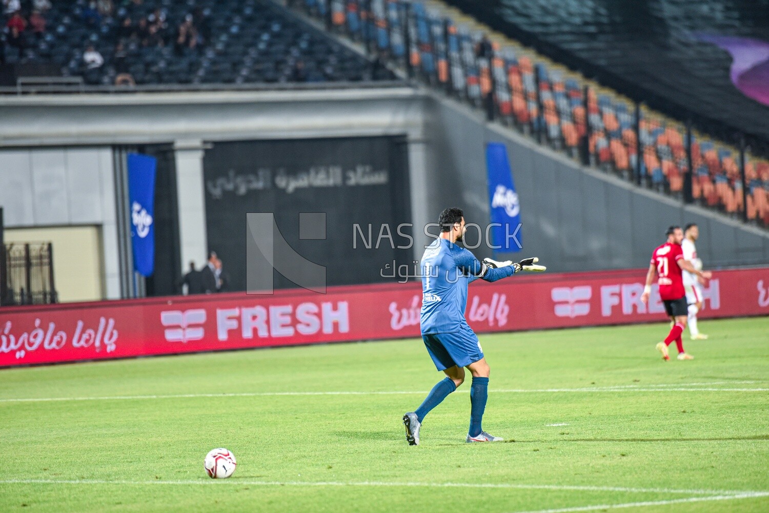 Goalkeeper on the field