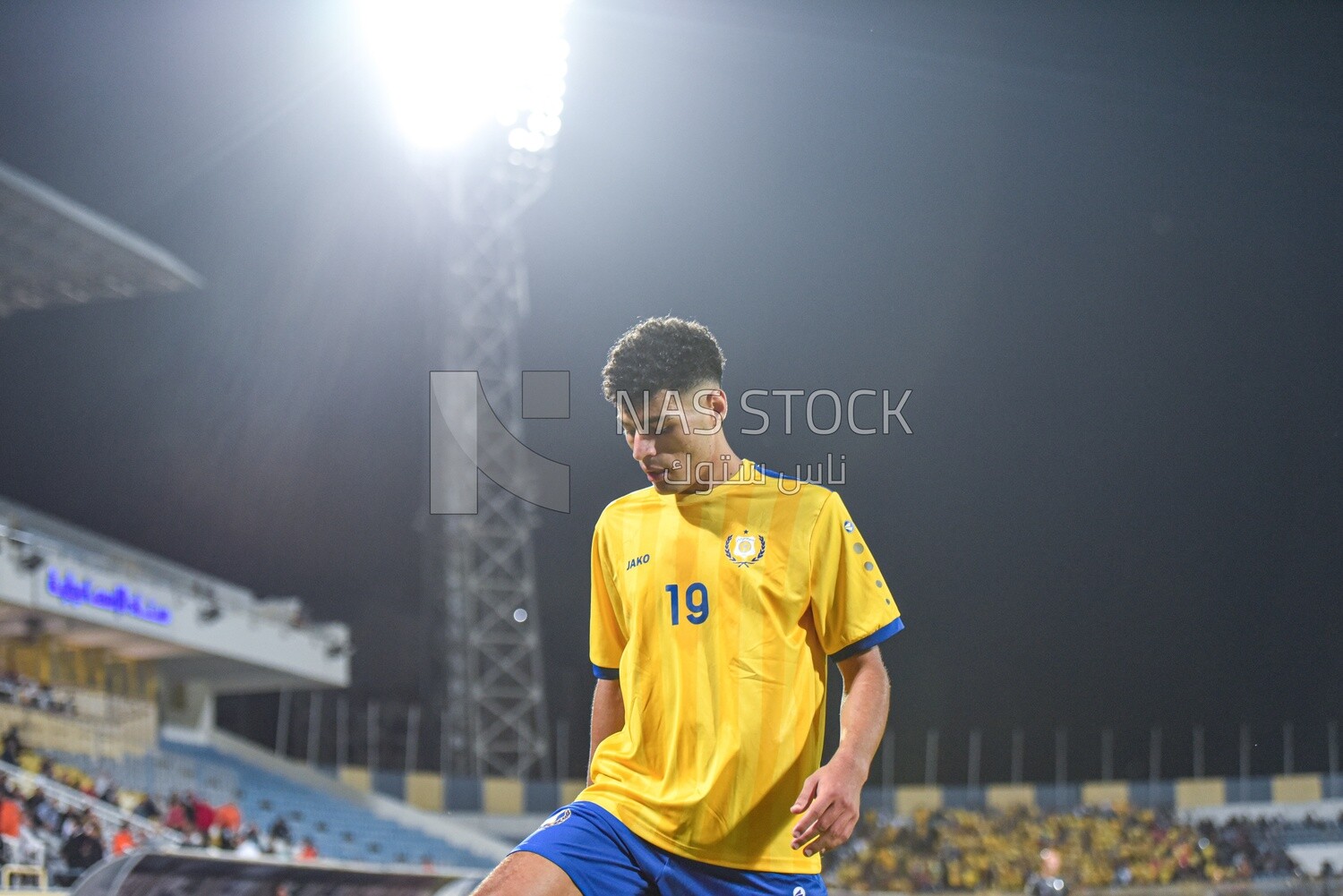 Football player on the field