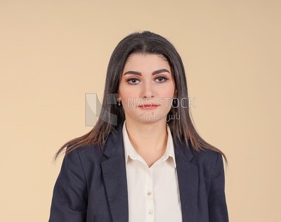 Portrait of a businesswoman standing, meeting at the workplace, discussing work tasks, taking notes on the board