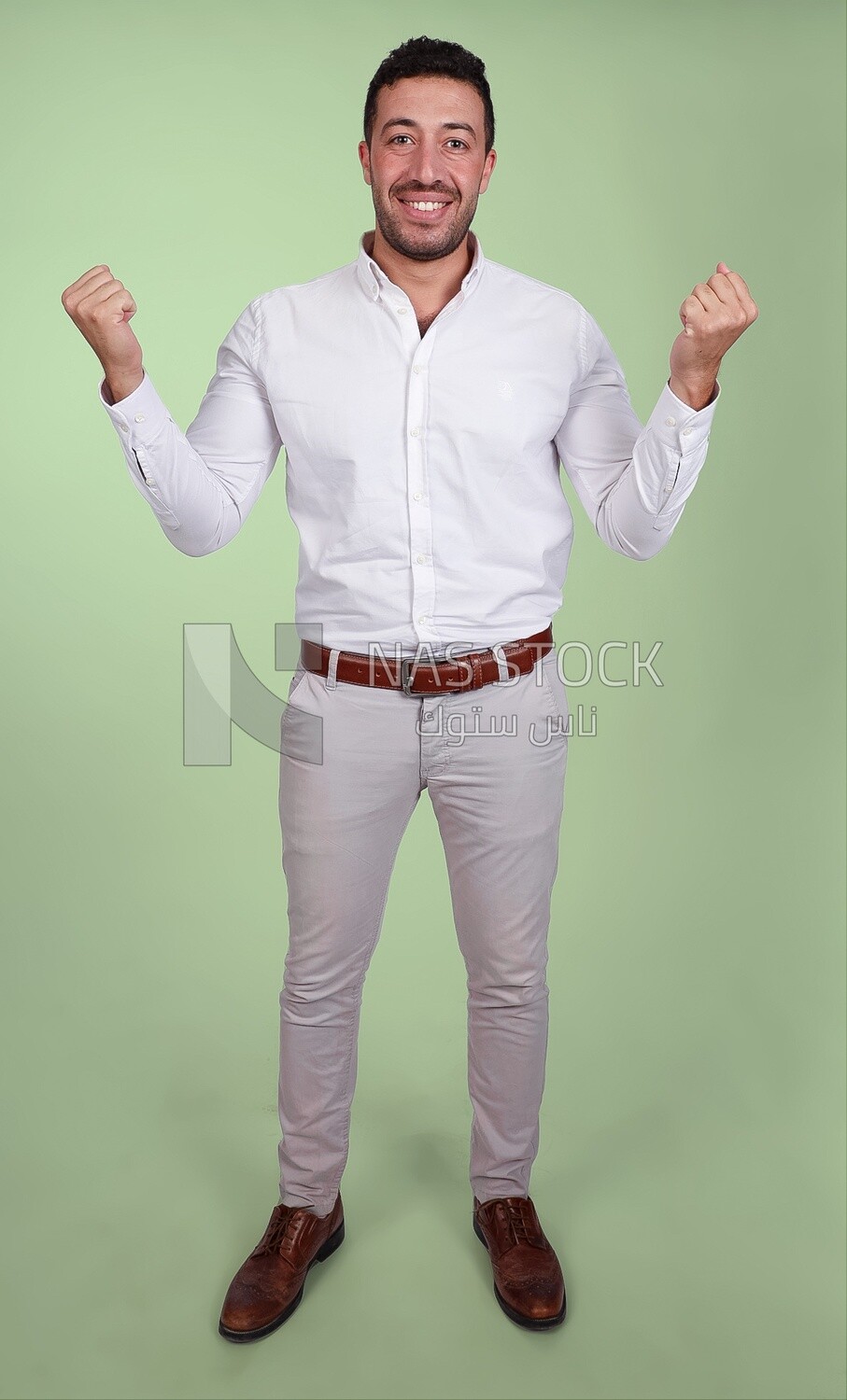 Portrait of a man wearing formal wear with gestures hands, business development and partnerships, business meeting, Model