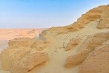 One of the sandy mountains in Wadi El Hitan, Egypt