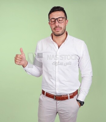 Portrait of a man wearing formal wear with gestures hands, business development and partnerships, business meeting, Model