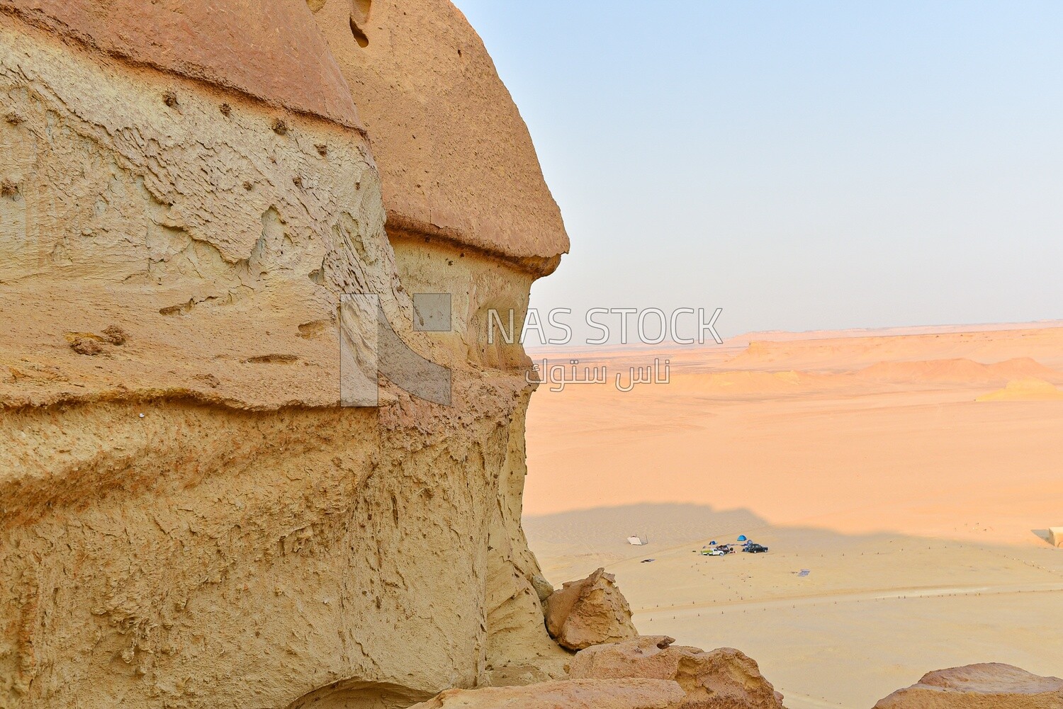 Hill in the Wadi Hitan desert in Egypt