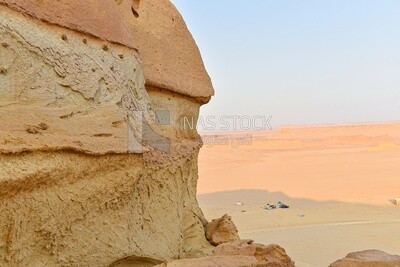 Hill in the Wadi Hitan desert in Egypt