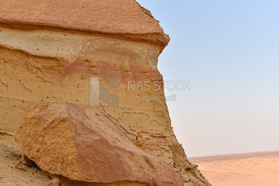 Hill in the Wadi Hitan desert in Egypt