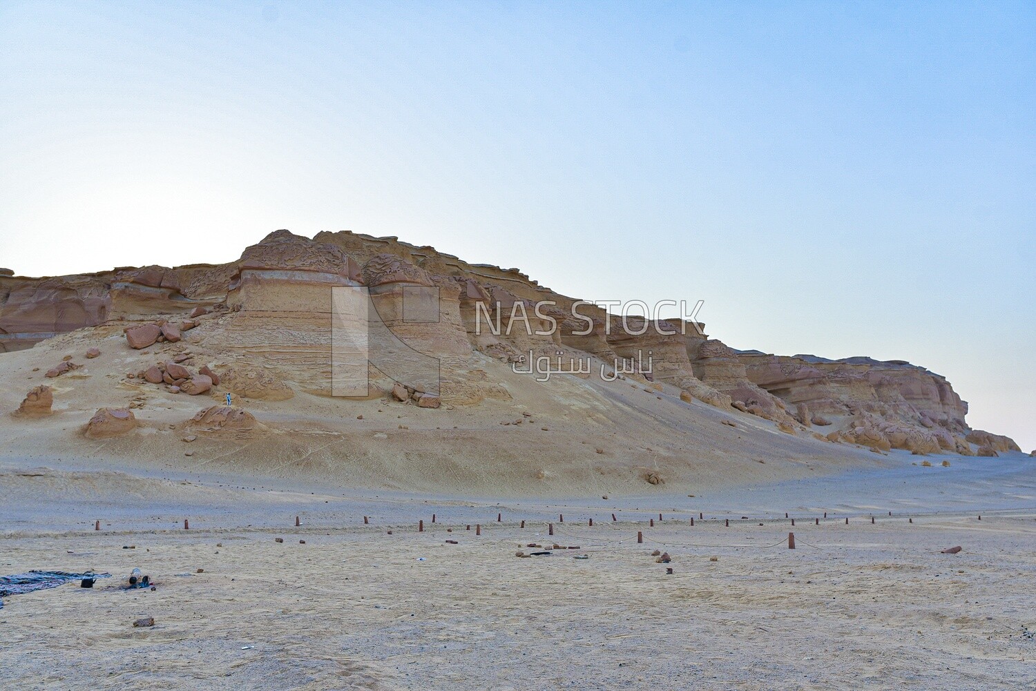 One of the sandy mountains in Wadi El Hitan, Egypt