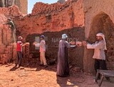 Craftsmen working in the red brick industry