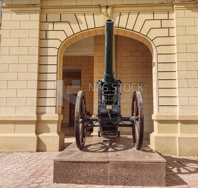 Artillery in abdeen palace, the entrance of abdeen palace