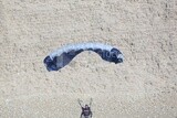 A person safely landed from jumping in the pyramids in Egypt