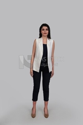 Photo of a businesswoman with formal wear, business development and partnerships, business meeting, Model