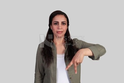 woman using hand gestures to communicate