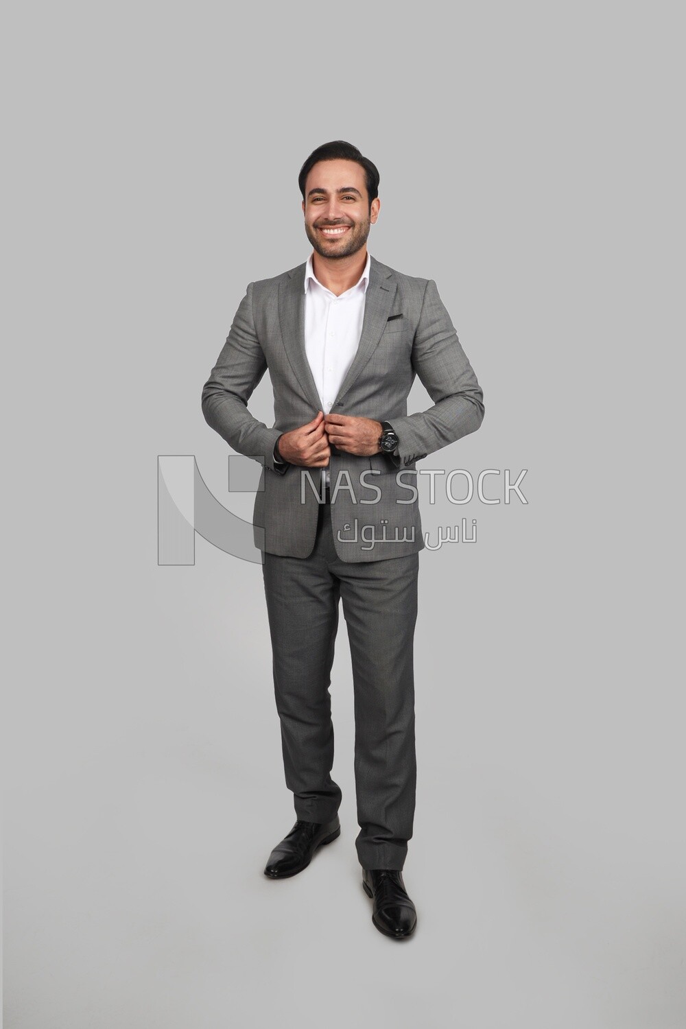 Photo of a businessman with a formal suit, business development and partnerships, business meeting, Model