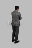 Back view of a businessman with a formal suit, business development and partnerships, business meeting, Model