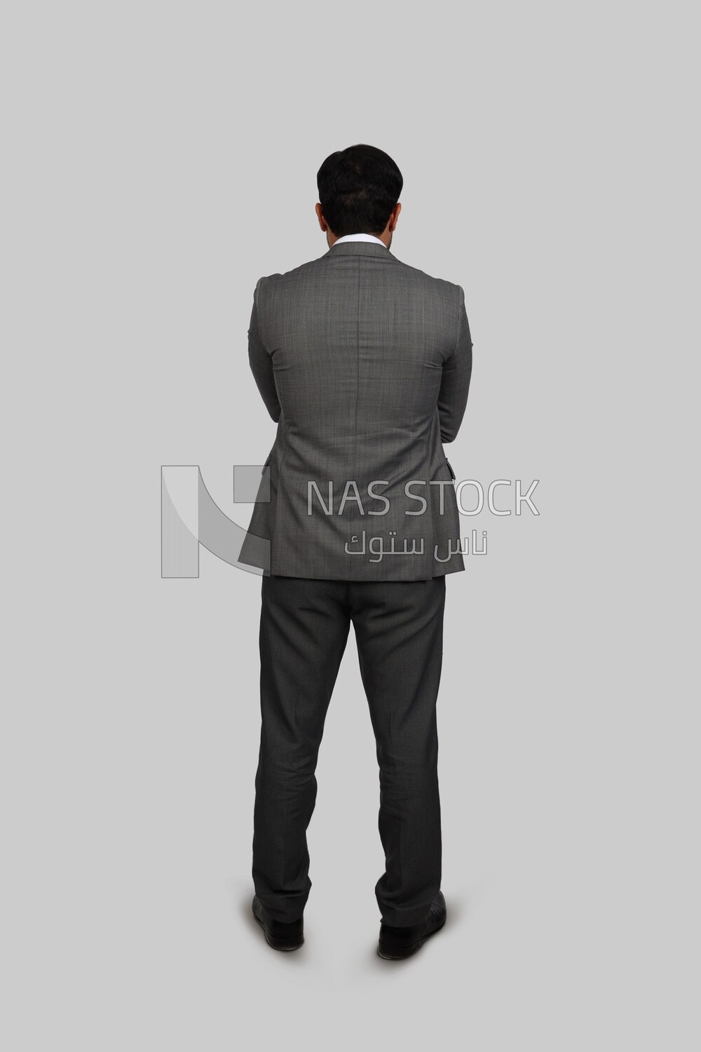 Back view of a businessman with a formal suit, business development and partnerships, business meeting, Model