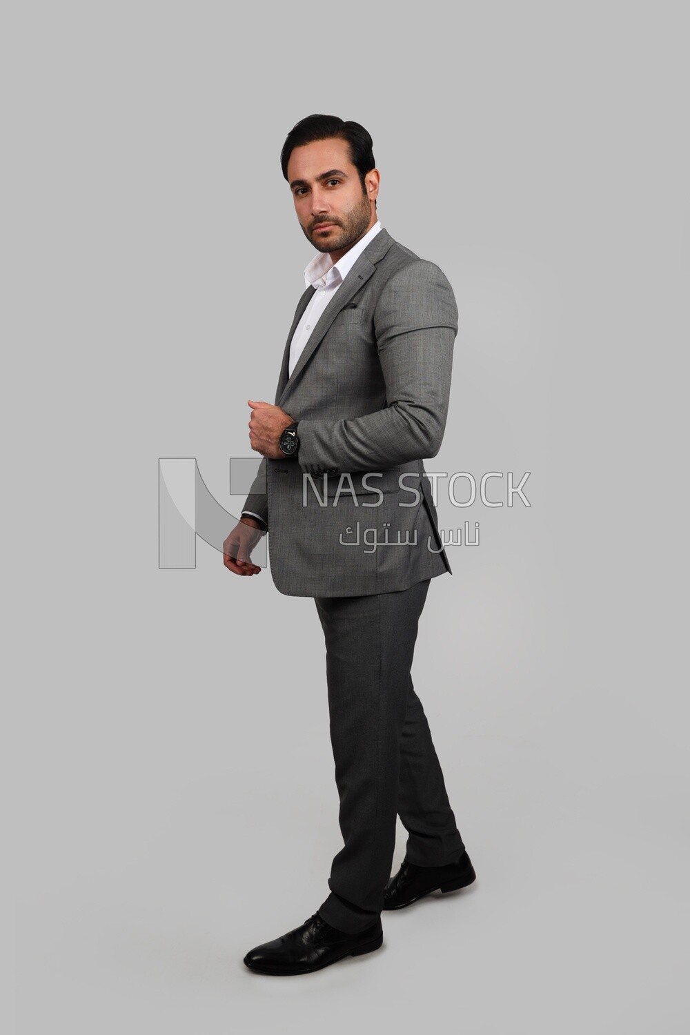 Side view of a businessman with a formal suit, business development and partnerships, business meeting, Model