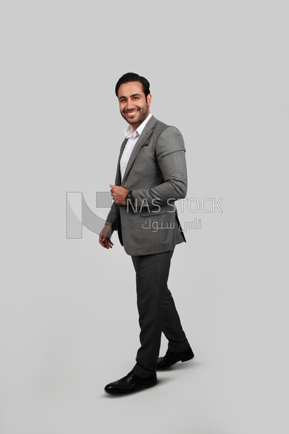 Photo of a businessman with a formal suit, business development and partnerships, business meeting, Model