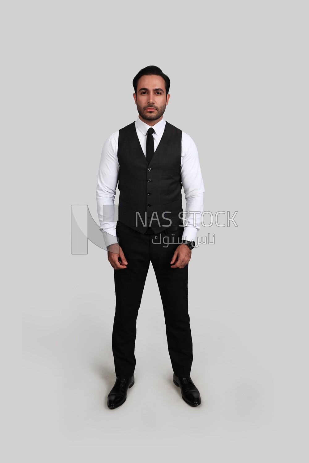 Photo of a businessman with a formal suit, business development and partnerships, business meeting, Model