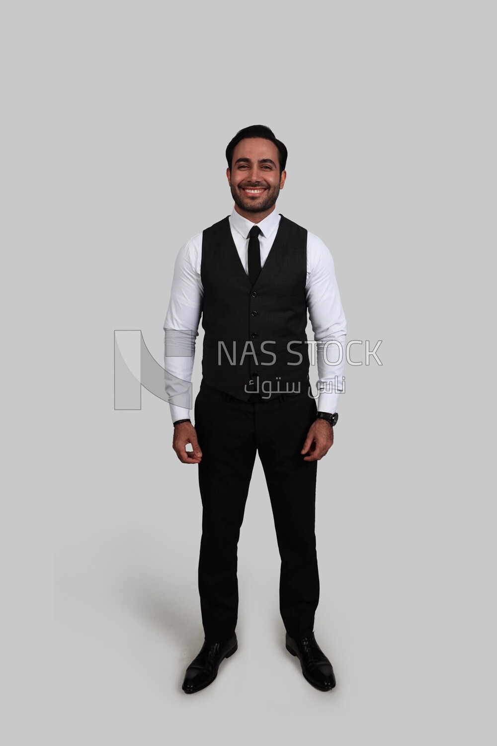 Photo of a businessman with a formal suit, business development and partnerships, business meeting, Model