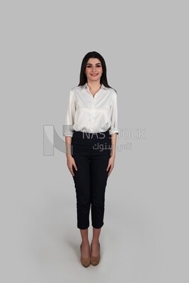 Photo of a businesswoman with formal wear, business development and partnerships, business meeting, Model