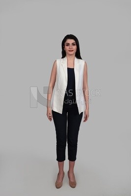 Photo of a businesswoman with formal wear, business development and partnerships, business meeting, Model