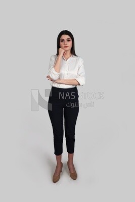 Photo of a businesswoman with formal wear, business development and partnerships, business meeting, Model