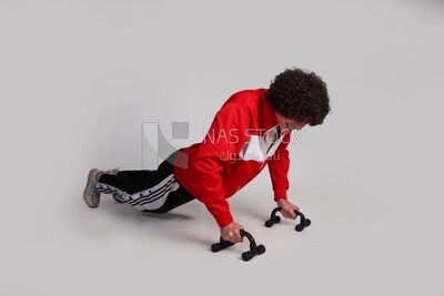 sportsman doing Exercise with gym equipment
