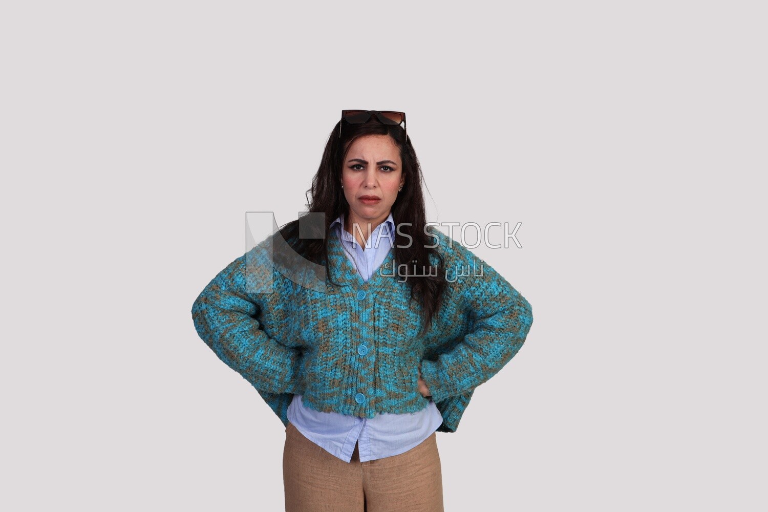 woman standing angry