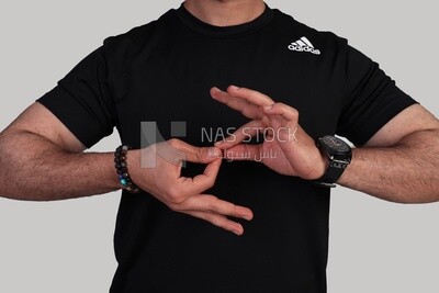man using sign language, disabled people, patients, sign language, Model