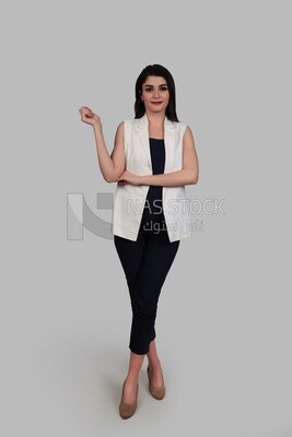 Photo of a businesswoman with formal wear, business development and partnerships, business meeting, Model