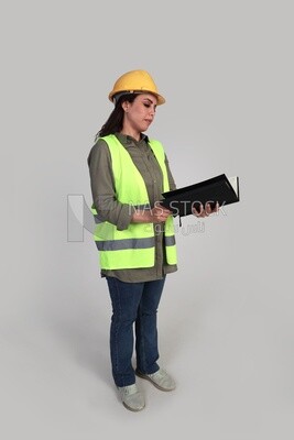 architect wearing a jacket and helmet