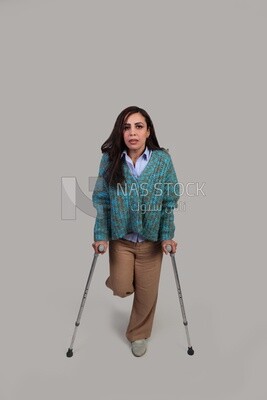 girl with a foot injury