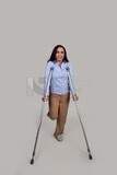 girl with a disability in her foot