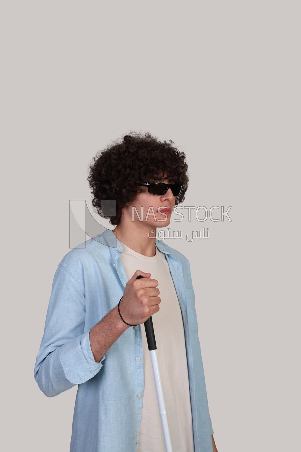 blind young man