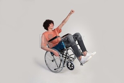 disabled young man