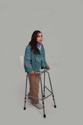 girl with a foot injury