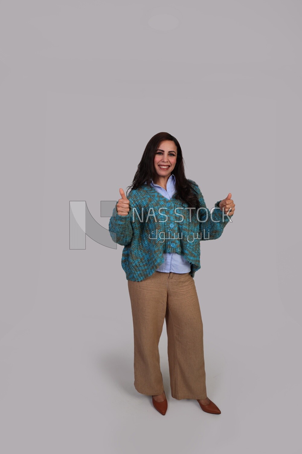 beautiful girl with thumbs up