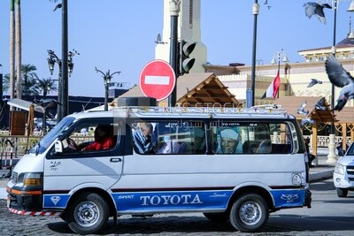 Minibus at the mosque