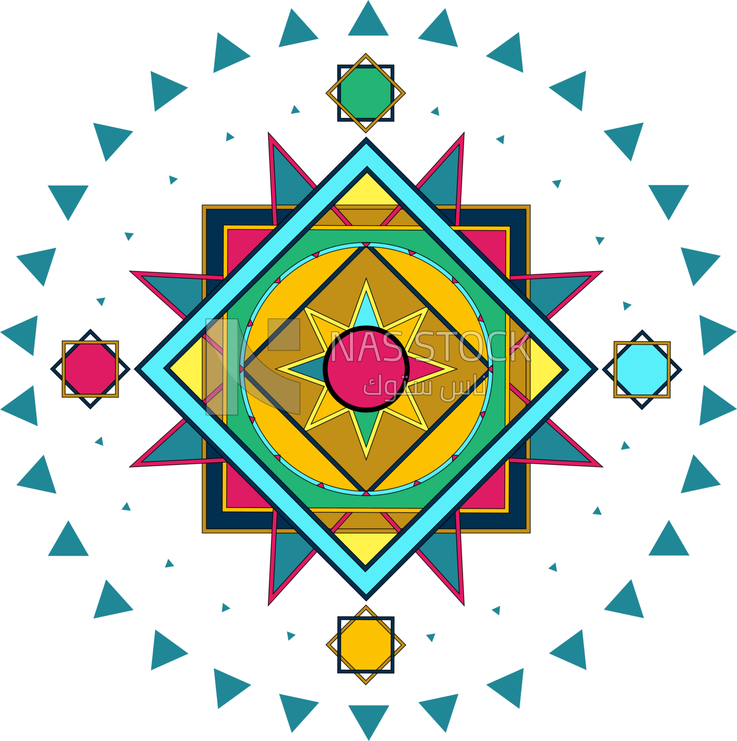 Colorful mandala. Good decoration for the holidays