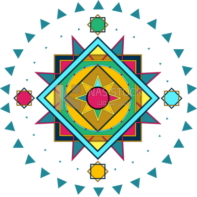 Colorful mandala. Good decoration for the holidays