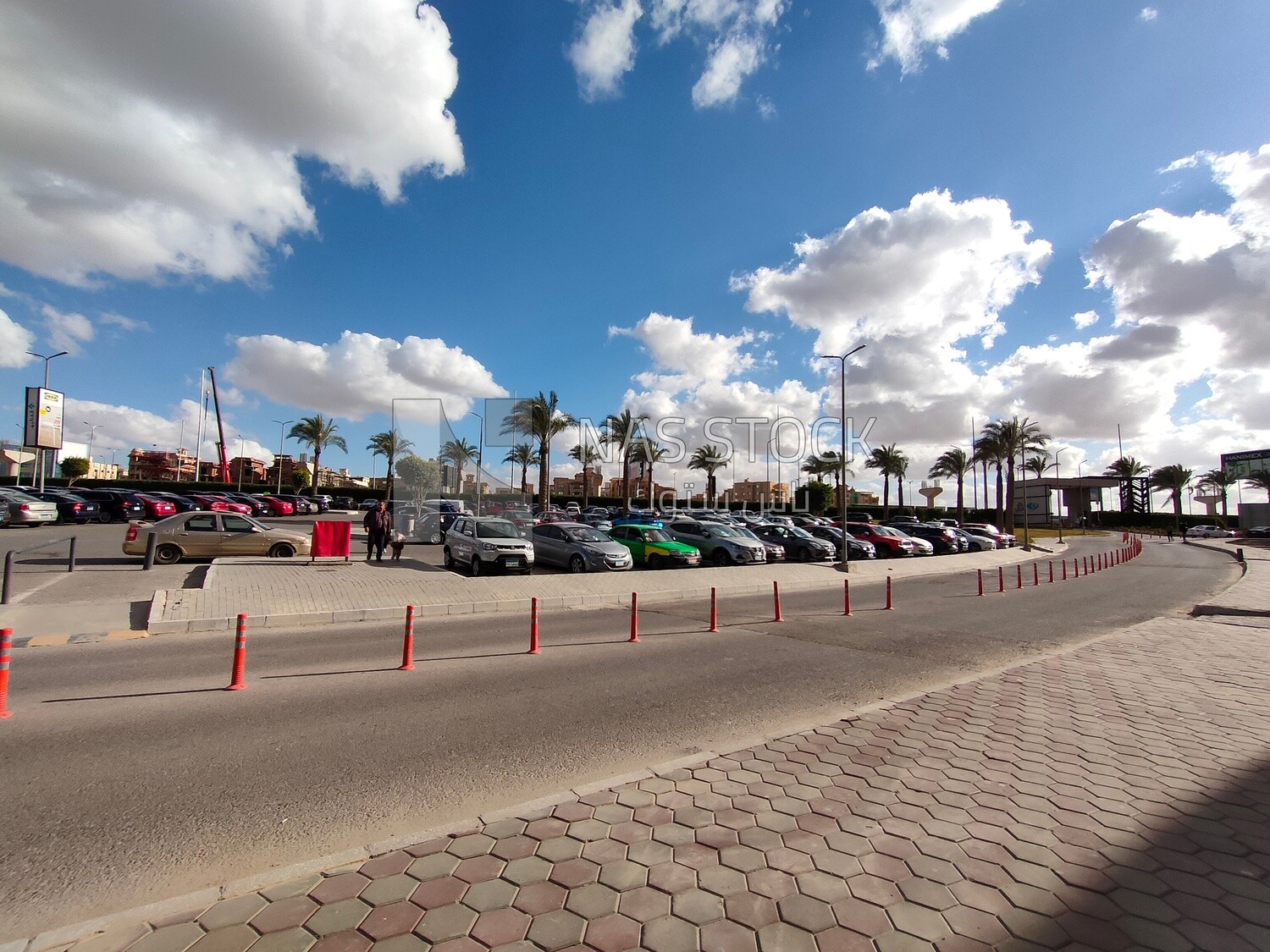 Car park of a shopping mall