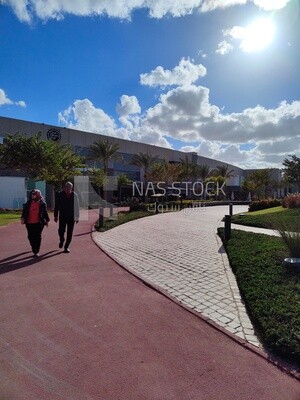 One of the pedestrian walkways in the Mall of Arabia in Cairo, Egypt