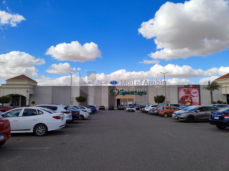 Entrance to the Spinneys supermarket located in Mall of Arabia, Egypt ,shopping centers