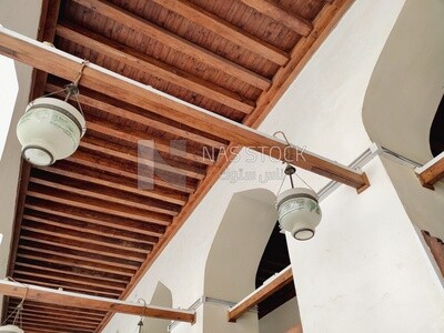 Hanging lamps in Al-Azhar Mosque ,Egypt