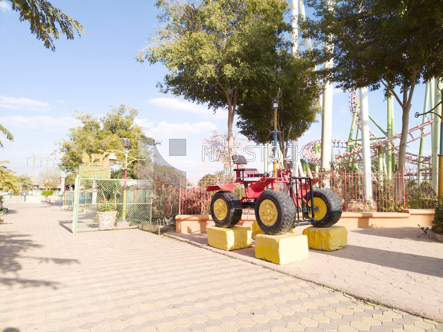 Model of small tractor