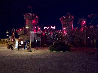 House of horrors in the amusement park