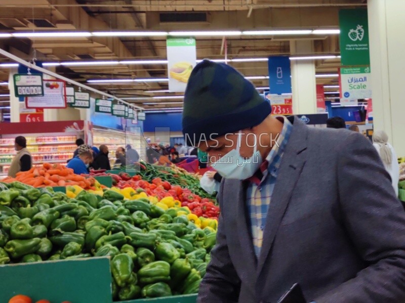 Man in the supermarket