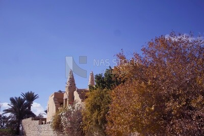 Tunis village in Egypt with mud houses